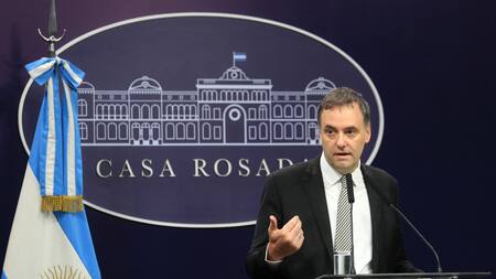 Manuel Adorni, vocero presidencial. Foto: NA.