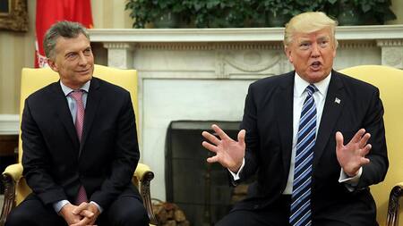 Macri y Trump en la Casa Blanca (Reuters)
