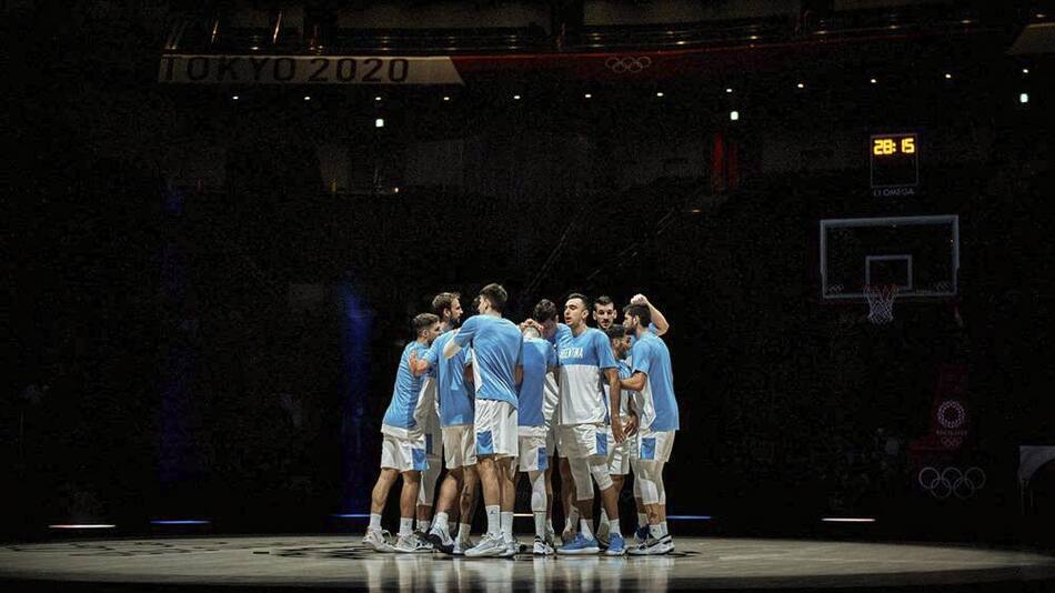Selección Argentina de básquet, foto NA