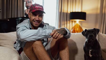 Liam Payne junto a su perro Stanley. Foto: Instagram @liampayne.