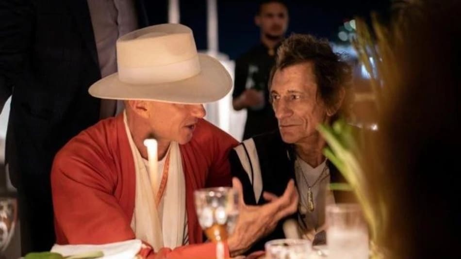 Cumpleaños de Alan Faena en Miami con Ron Wood