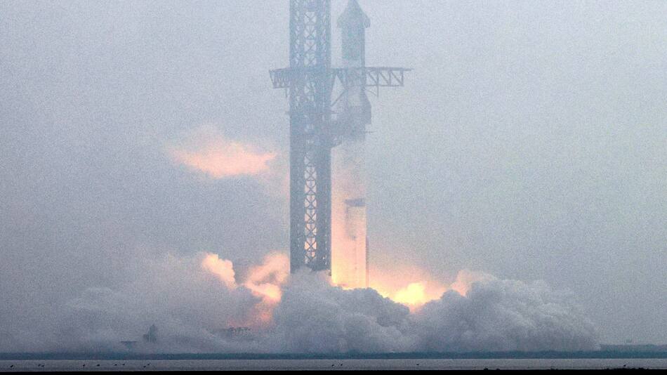 Lanzamiento del Starship. Foto: Reuters.