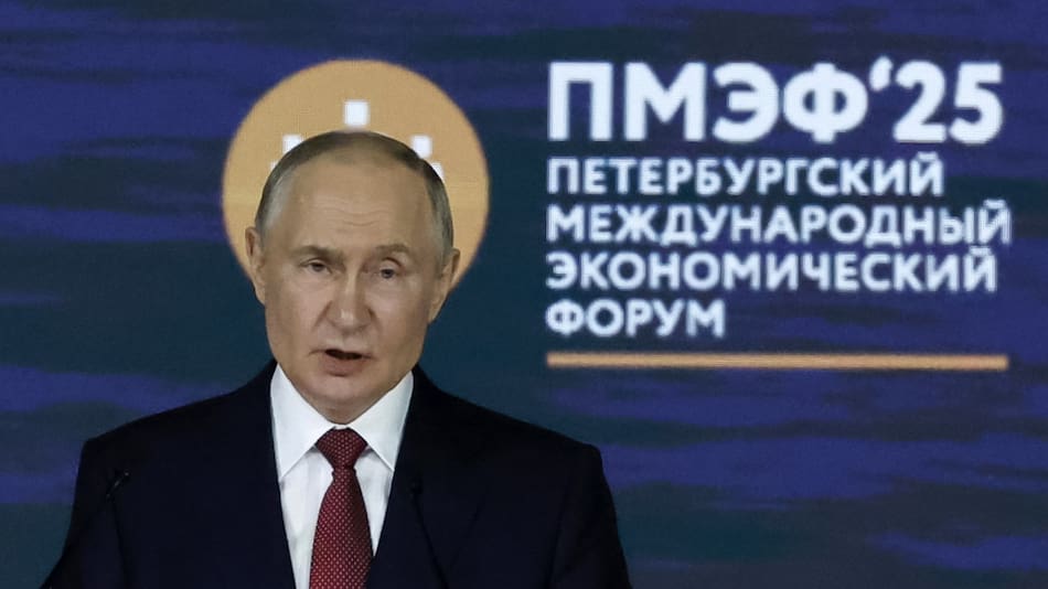 Vladimir Putin en el Foro Económico Internacional de San Petersburgo. Foto: EFE.