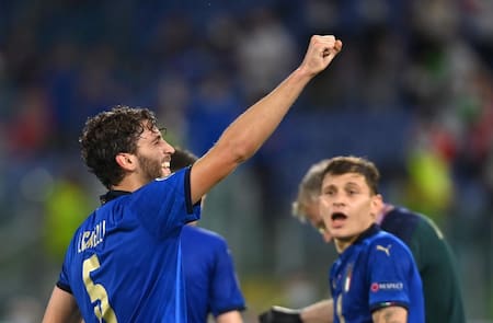 Festejo de Italia ante Suiza por la Eurocopa, REUTERS