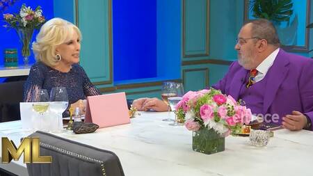 Mirtha Legrand y Jorge Lanata. Foto: captura de video.