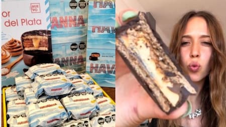 Alfajor Havanna. Captura: Tiktok/@anto.arboscelli
