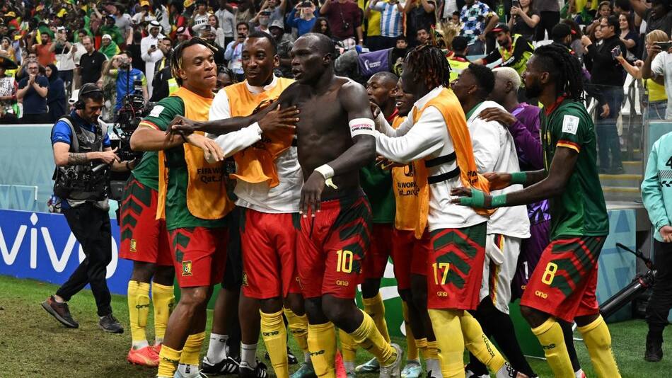 Foto final; Camerún-Brasil; Qatar 2022. Foto: Reuters.