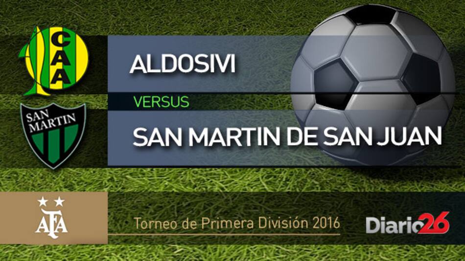 Torneo de Primera División 2016 - Aldosivi vs. San Martín de San Juan