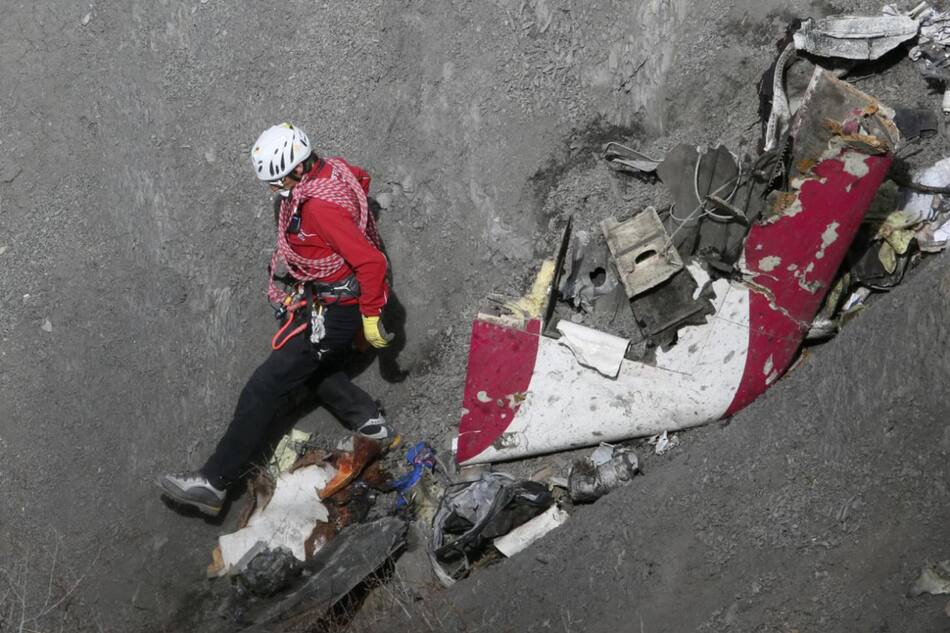 Accidente del avión Airbus A320-211 de la aerolínea Germanwings. Foto: Reuters