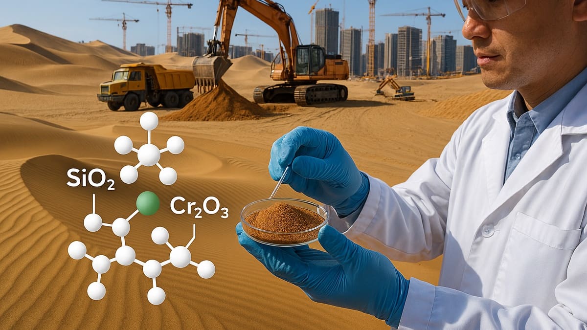 Revolución en la construcción: China emplea nanotecnología para convertir arena del desierto en autopistas y edificios