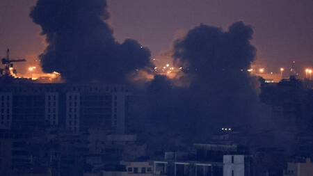 Bombardeos israelíes sobre el Líbano. Foto: Reuters.