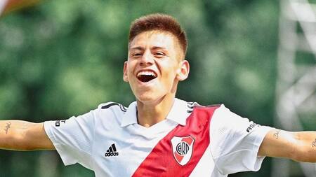 Diablito Echeverri en River. Foto: Instagram.