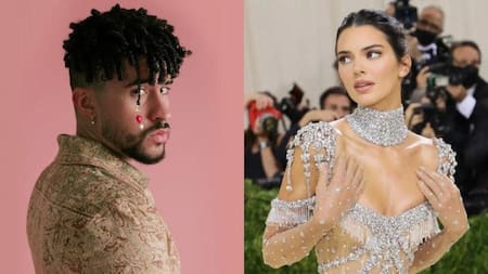 Bad Bunny y Kendall Jenner. Foto: NA.