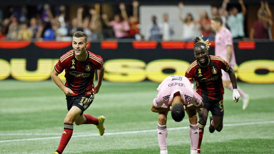 Inter Miami fue goleado por Atlanta United. Foto: Reuters.