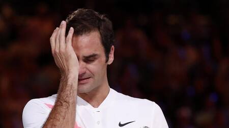 Final del Abierto de tenis de Australia - Lanto de Federer (Reuters)