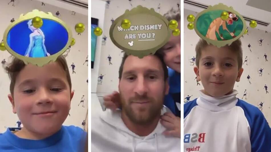 Messi, juego de Instagram