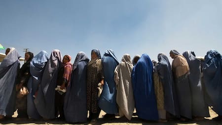 Mujeres bajo el régimen talibán. Foto: EFE