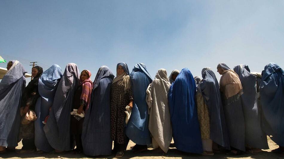Mujeres bajo el régimen talibán. Foto: EFE