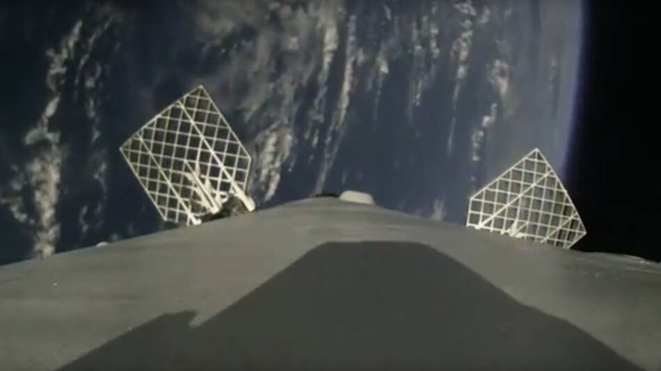 Cámara a bordo de un cohete SpaceX