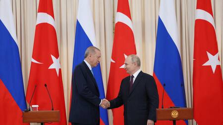 Erdogan y Putin. Foto: Reuters.