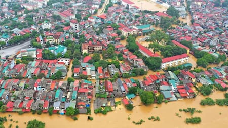 Tifón en Vietnam. Foto: EFE.