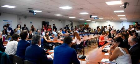 Reunión en Comisión de Juicio Político. Foto: Télam