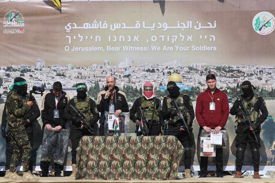 Nueva liberación de rehenes israelíes en Gaza. Foto: REUTERS.