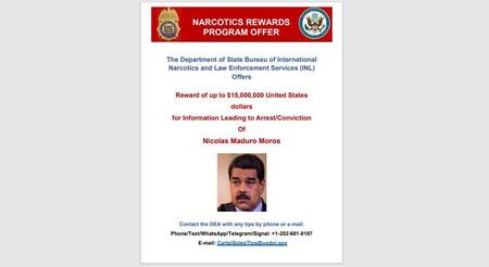 Recompensa de USD15 millones de EE.UU. por su captura internacional