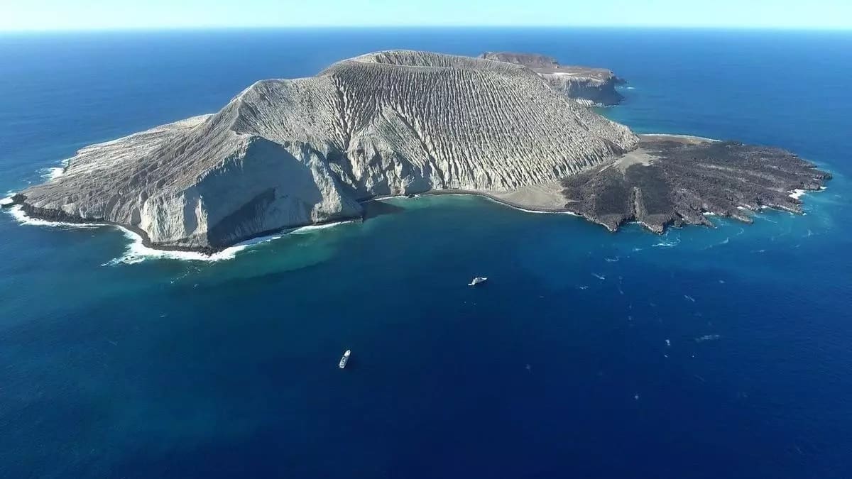La isla de Socorro frente a las costas de México.
