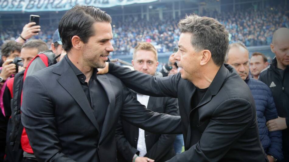 Fernando Gago y Marcelo Gallardo. Foto: Pasión Monumental