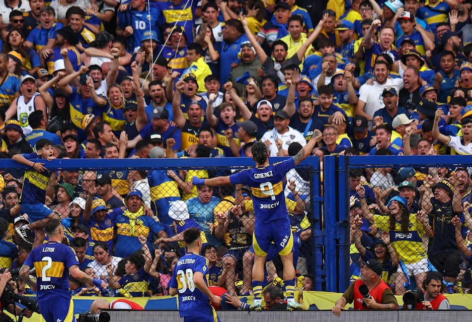 Milton Giménez; Boca vs River. Foto: Reuters