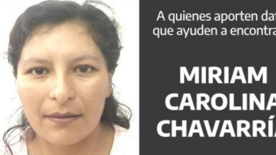 Miriam Carolina Chavarría, mujer desaparecida en Jujuy, NA