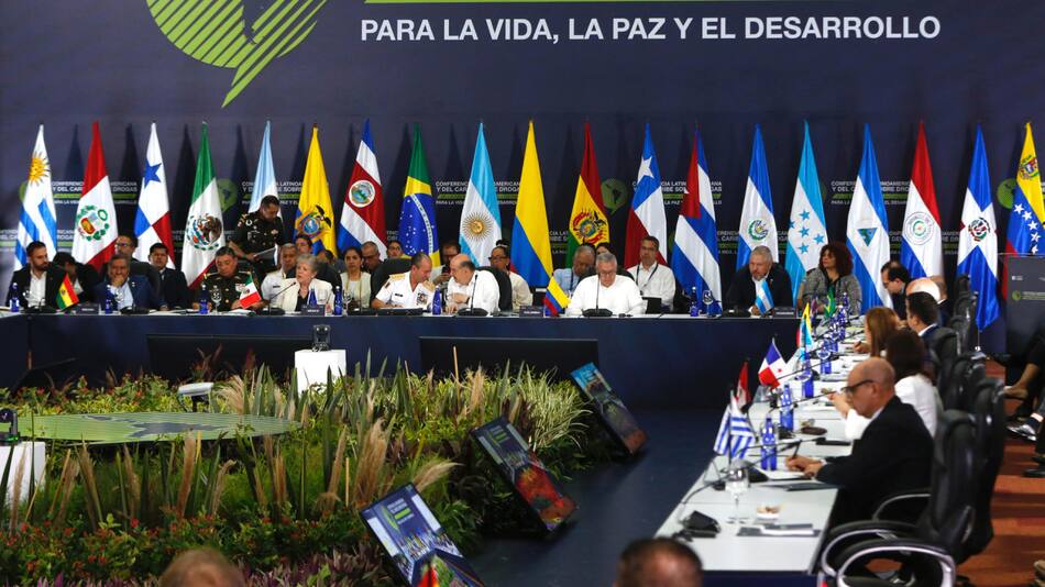 Conferencia de Latinoamérica y el Caribe sobre Drogas. Foto: EFE