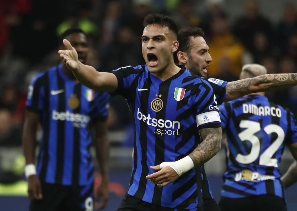 Lautaro Martínez no pudo convertir para el Inter. Foto: Reuters/Alessandro Garofalo