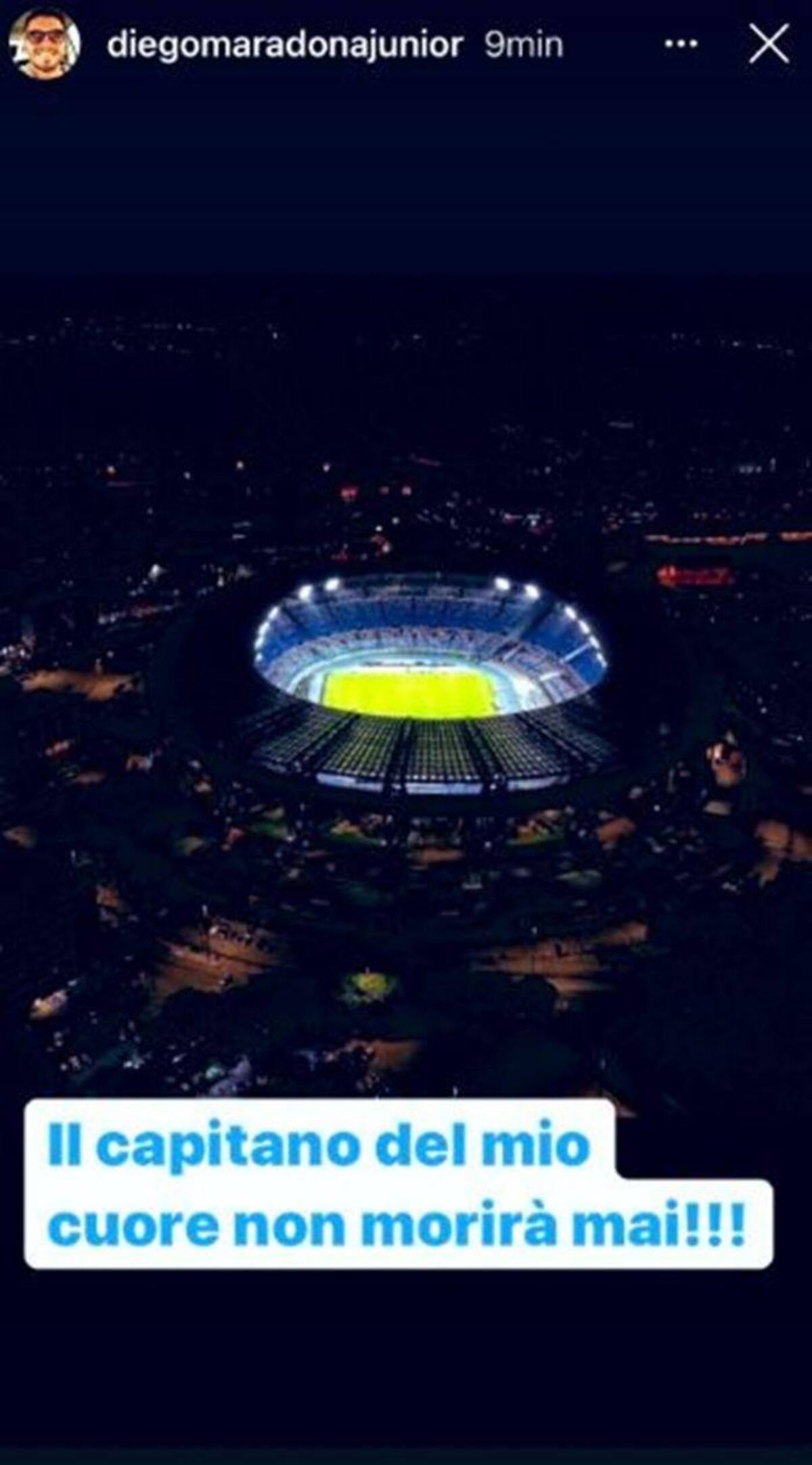 Historia de Instagram de Diego Maradona Junior