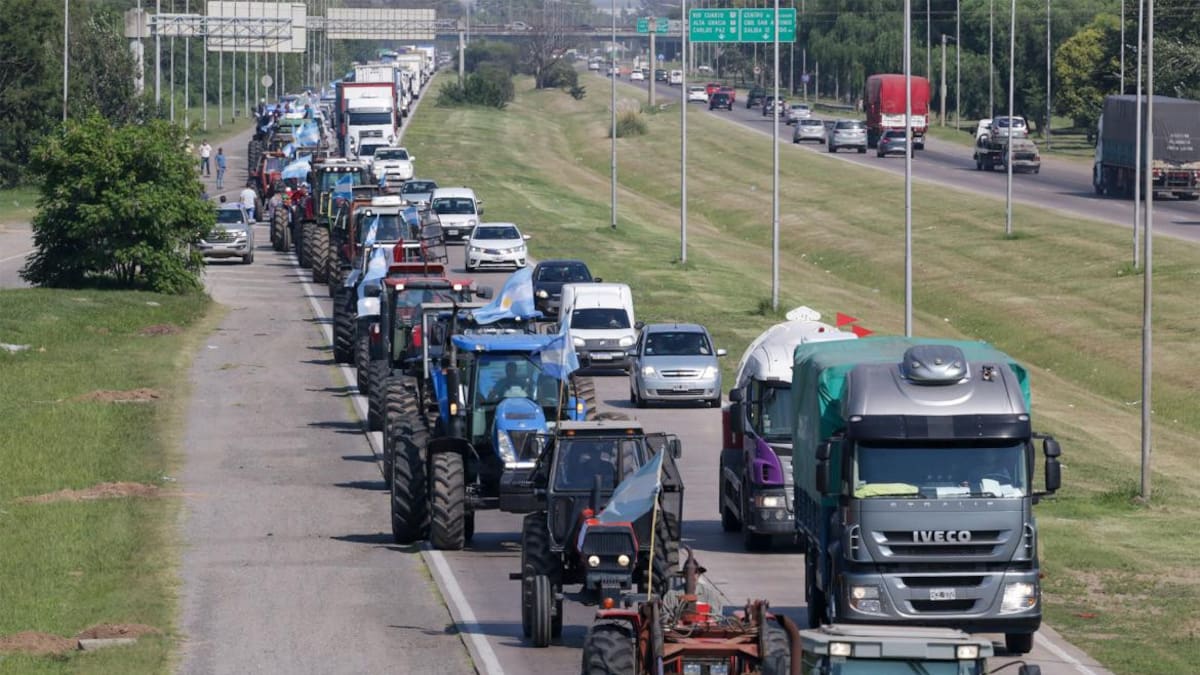 Protesta del campo, corte de rutas, retenciones, NA