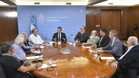 Reunión de Sergio Massa con sindicatos. Foto: Telam.