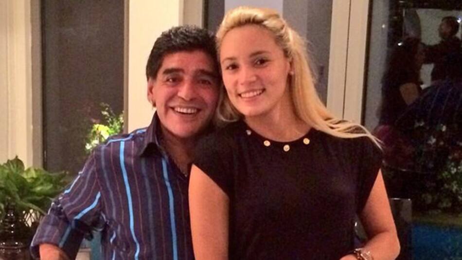 Diego Maradona y Rocío Oliva