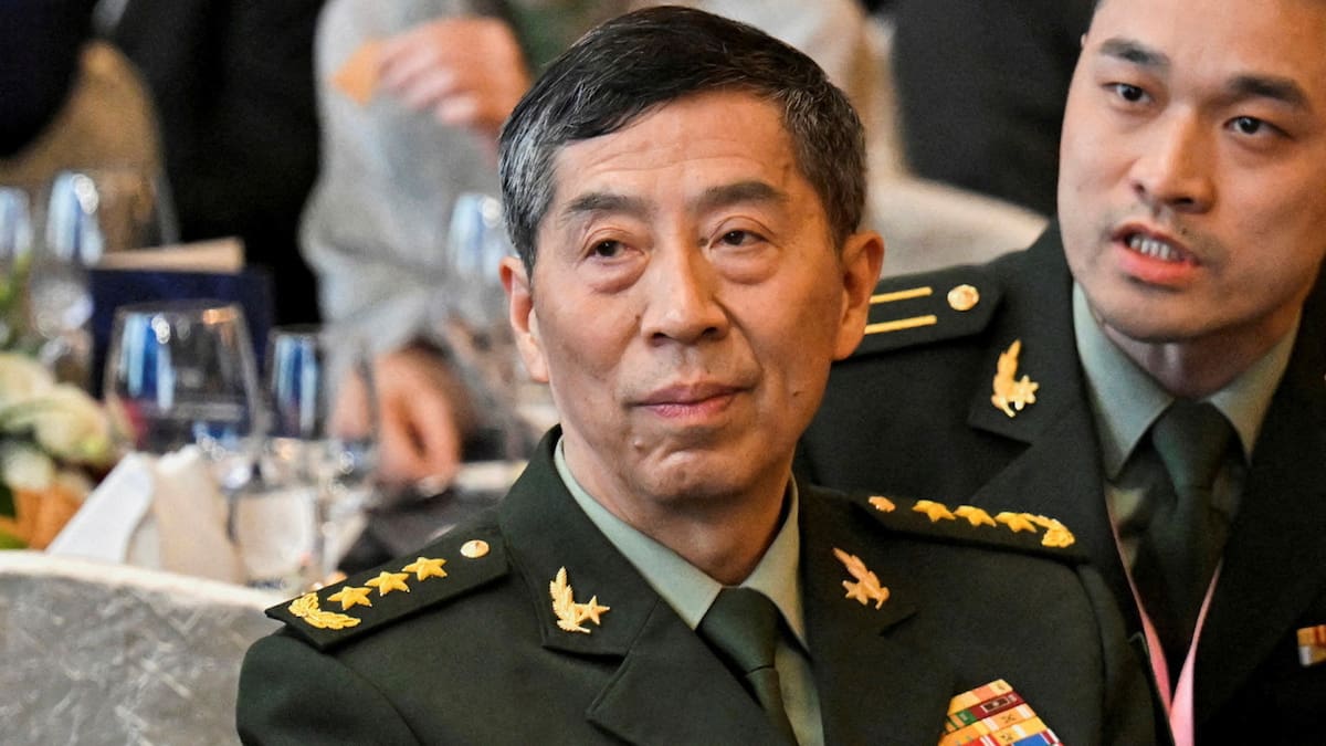Li Shangfu, ministro de Defensa chino. Foto: Reuters.