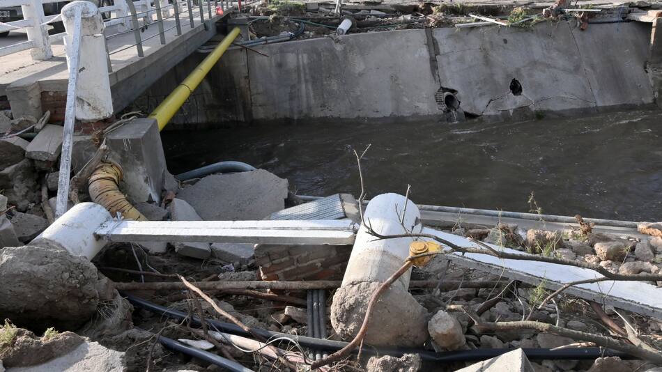 Temporal en Bahía Blanca. Foto: JOSE SCALZO/NA.