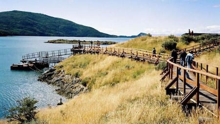 La Bahía La Pataia, uno de los lugares más concurridos en Tierra del Fuego. Foto: NA.