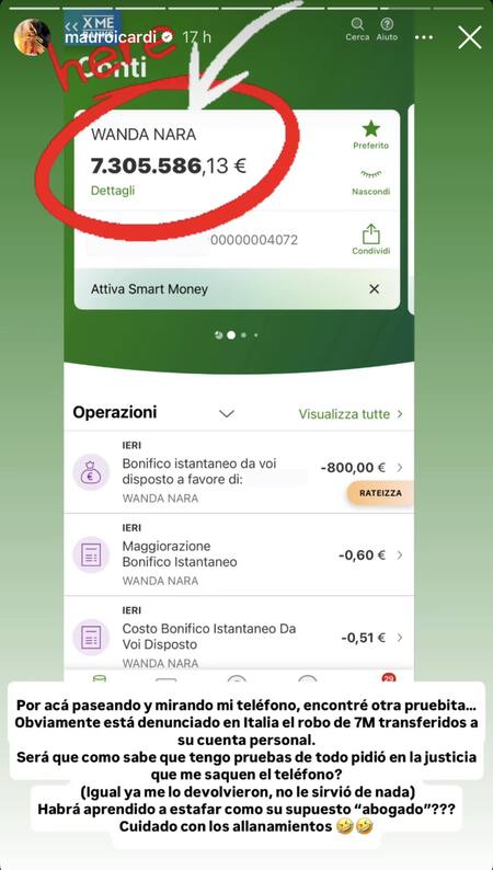 Mauro Icardi le respondió a Wanda Nara tras insultar a la China Suárez. Foto captura INSTAGRAM @mauroicardi