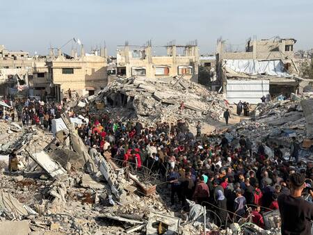 Protesta contra Hamás en la Franja de Gaza. Foto: REUTERS/Stringer.