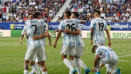 Selección Argentina. Foto: EFE.