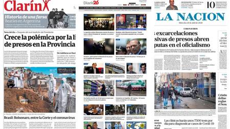 Tapas de diarios, miércoles 29 de abril de 2020