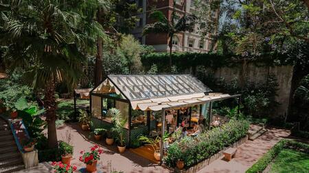 Restaurantes con jardines: Los jardines de las Barquín. Foto: Prensa