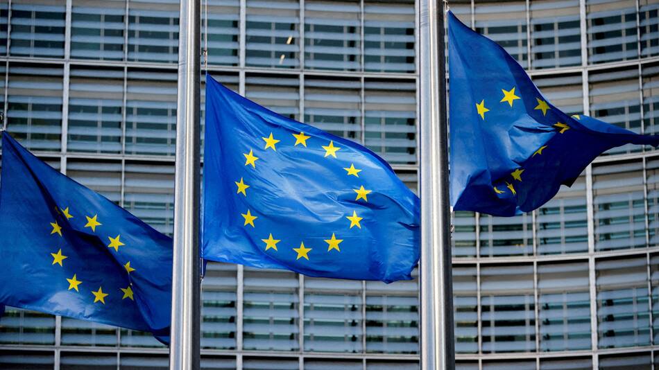 Banderas de la Unión Europea. Foto: Reuters.