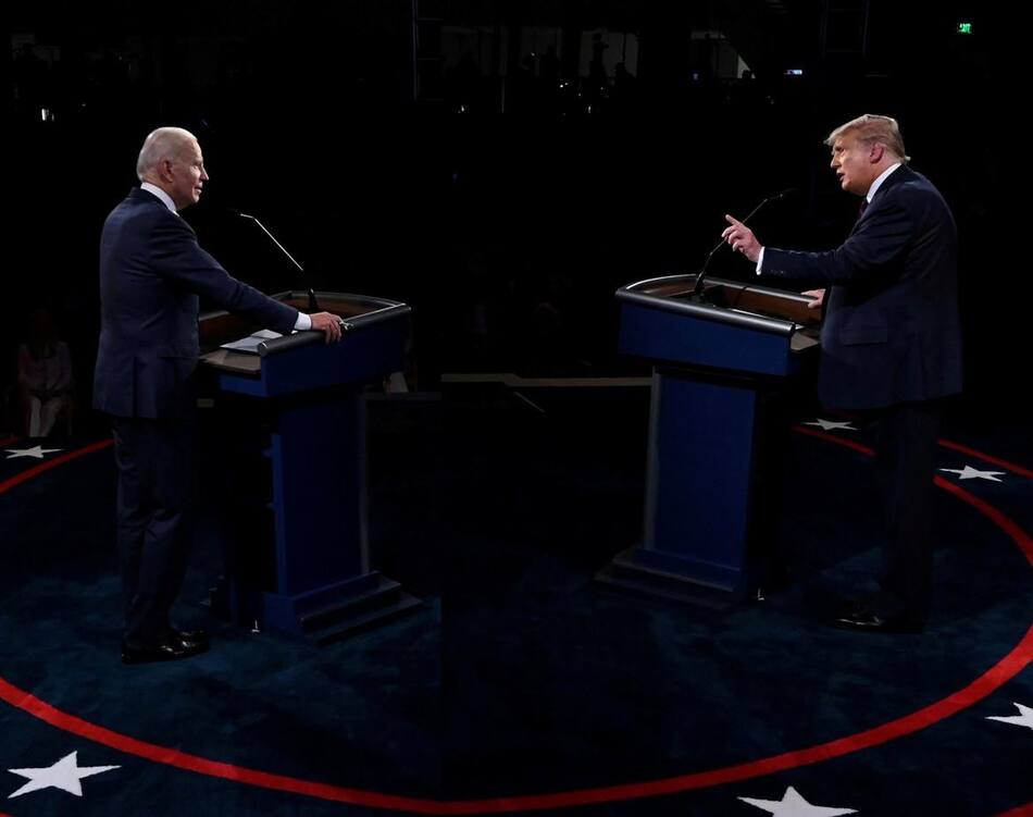Joe Biden vs Donald Trump, Elecciones Estados Unidos, debate candidatos a presidente, REUTERS