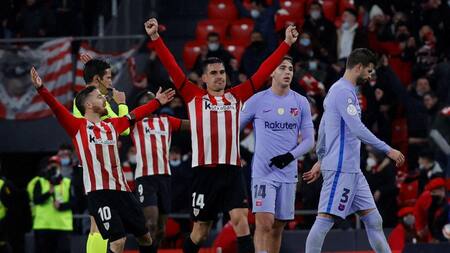 Festejo del Athletic Bilbao sobre el Barcelona por la Copa del Rey, AGENCIA EFE