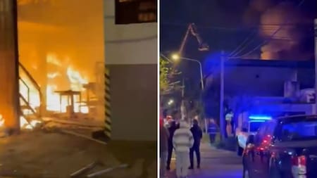 Incendio en Lomas del Mirador. Fuente: NA